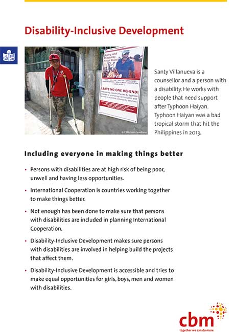 Factsheet Disability-Inclusive Development