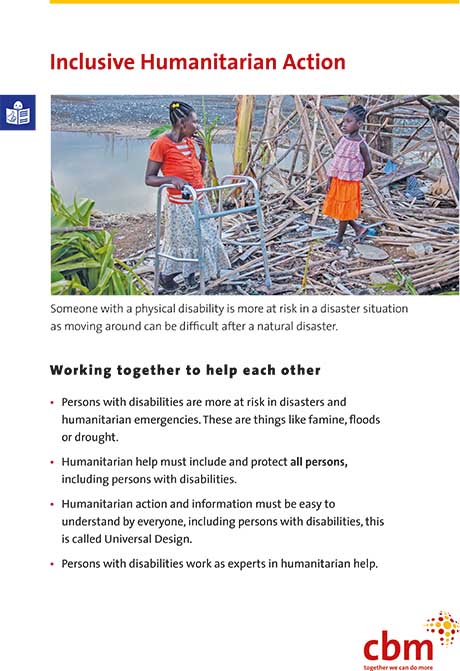 Factsheet Inclusive Humanitarian Action