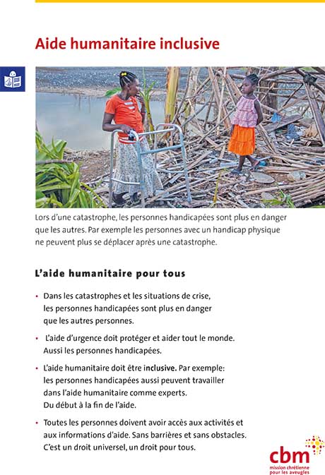 Factsheet Aide humanitaire inclusive