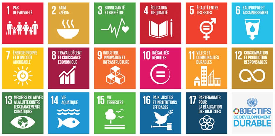 Aperçu des objectifs de développement durable de l'Agenda 2030.