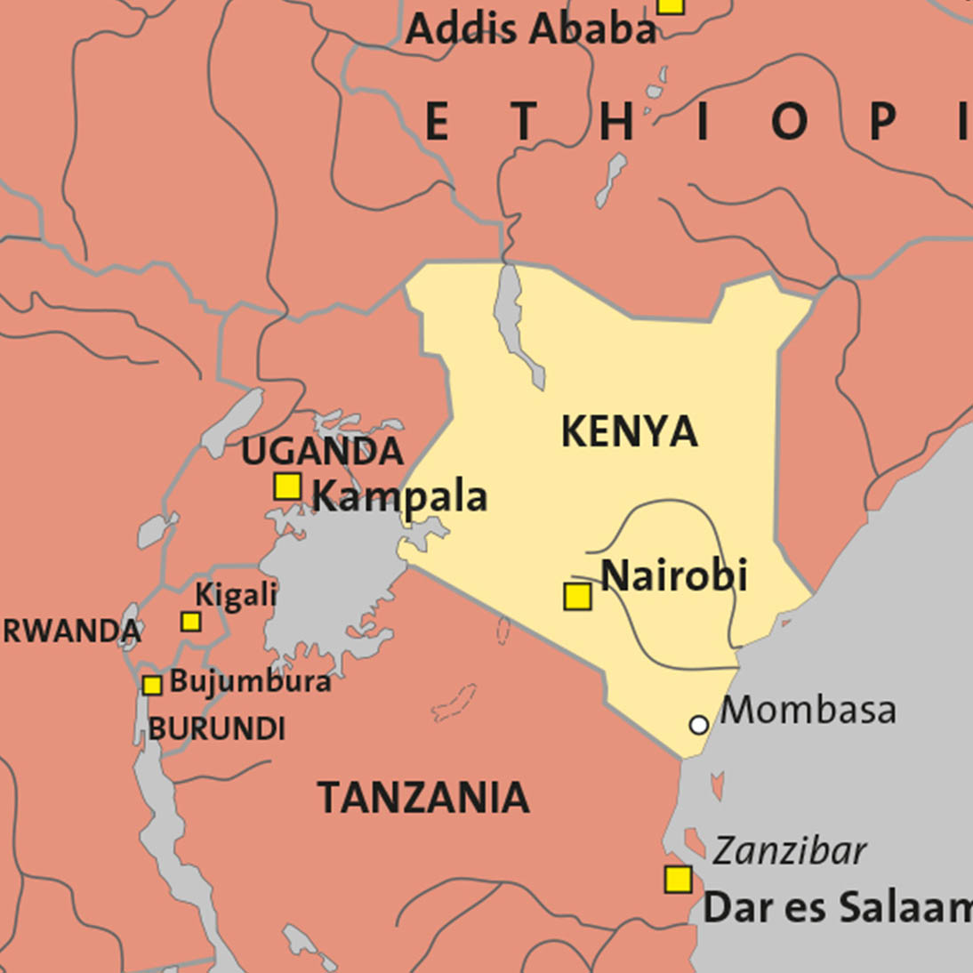 Carte Kenya